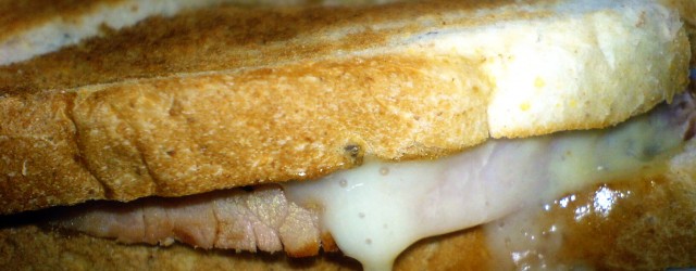 très facile à réaliser et tellement bon à manger. fromage, roti de porc , pain de mie et c'est tout con mais c'est bon ^^