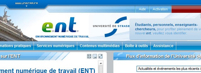 Réservé aux étudiants de l'Université de Strasbourg : transférer ces mails vers son adresse mail usuelle, récupérer les mails dans Outlock, Gmail ou autre client de messagerie, et avoir son emploi du temps d'un seul clic