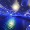 3D Wallpaper Blue sea