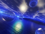 3D Wallpaper Blue sea
