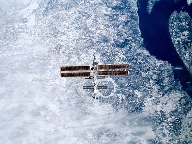 ISS over Canadian province Quebec