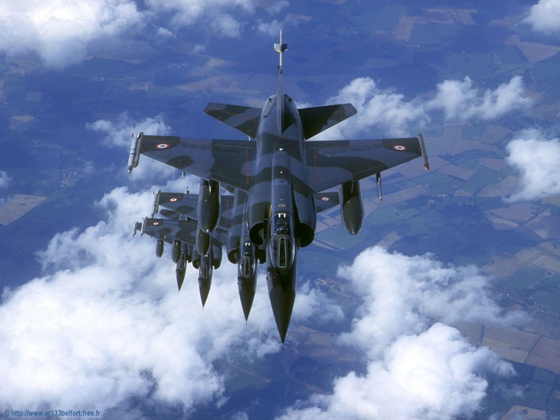 French Air Force  Mirage F1CR  4shipformation