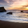 Greyhound Rock Beach  Santa Cruz County  Califor