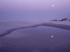 Moonlight over Santa Rosa Island  Gulf Islands N