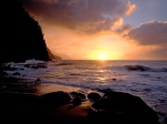 Sunset on the Na Pali Coast  Hawaii   1600x1200 