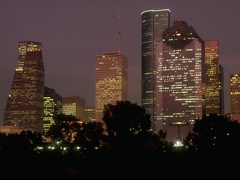 460045  Houston at dusk