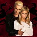 BtVS  Wallpaper  Buffy Spike Dragon Background