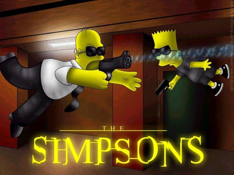 Simpsons matrix wallpaper 800x600