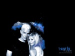 Spike and Buffy wallpapr