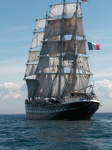 belem au large de St Malo voilier 3 mats barque  bateau bretagne france  ocean atlantique mer DSCN2171