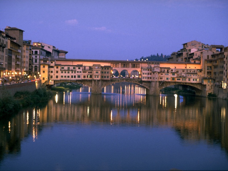 460047  Bridge at sunset Florence